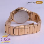 ساعت لاکسمی زنانه فلزی رزگلد نگینی 8114 - Image 5
