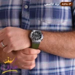 ساعت لاکسمی مردانه بند چرمی صفحه سبز LAXMI 8128/3 - Image 4