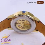 ساعت لاکسمی مردانه بند چرمی قهوه ای اتوماتیک 8531/2 - Image 4