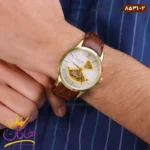 ساعت لاکسمی مردانه بند چرمی قهوه ای اتوماتیک 8531/2 - Image 2