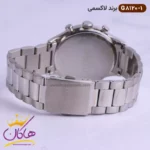 ساعت ست زنانه مردانه لاکسمی نقره ای صفحه سورمه ای کد 8120 - Image 10