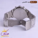 ساعت ست زنانه مردانه لاکسمی نقره ای صفحه سورمه ای کد 8120 - Image 7