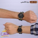 ساعت ست لاکسمی بند چرمی مشکی 8126/4 - Image 7