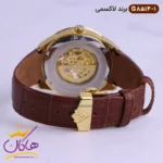 ساعت ست لاکسمی اتوماتیک بند چرم قهوه ای کد 8514 - Image 6