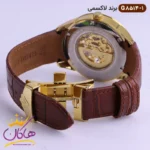 ساعت ست لاکسمی اتوماتیک بند چرم قهوه ای کد 8514 - Image 5