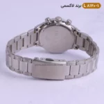 ساعت ست زنانه مردانه لاکسمی نقره ای صفحه سورمه ای کد 8120 - Image 4