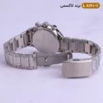 ساعت ست زنانه مردانه لاکسمی نقره ای صفحه سورمه ای کد 8120 - Image 5
