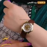 ساعت ست لاکسمی اتوماتیک بند چرم قهوه ای کد 8514 - Image 8