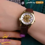 ساعت ست لاکسمی اتوماتیک بند چرم قهوه ای کد 8514 - Image 9