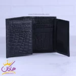 ست کیف چرم و عینک مردانه چرمسال مشکی 181/1 - Image 4