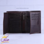 ست کیف چرم و عینک مردانه چرمسال قهوه ای 181/2 - Image 6