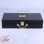 ست کیف چرم و عینک مردانه چرمسال قهوه ای 181/2 - Image 5