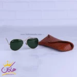 ست کیف چرم و عینک مردانه چرمسال عسلی 181/3 - Image 3