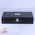 ست کیف چرم و عینک مردانه چرمسال مشکی 181/1 - Image 5
