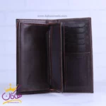 ست کیف کتی چرم و عینک مردانه چرمسال قهوه ای 180/2 - Image 3
