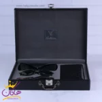 ست کیف کتی چرم و عینک مردانه چرمسال مشکی 182/1 - Image 5