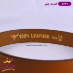 کمربند چرم مردانه عسلی کد 717/1 - Image 4