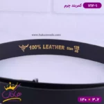 کمربند چرم مردانه مشکی کوچک کد 717/1 - Image 4