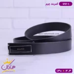 کمربند چرم مردانه مشکی کد 717/1