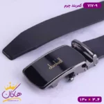 کمربند چرم مردانه مشکی کد 717/9 - Image 2