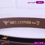 کمربند چرم مردانه قهوه‌ ای کد 717/9 - Image 3