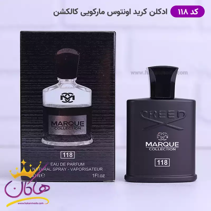 marque-code-118-creed-aventus1.webp ادکلن مارکویی مردانه 118 کرید اونتوس 25 میل - Image 1