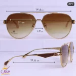 عینک آفتابی میباخ قهوه ای اورجینال مدل Z 32 خلبانی - Image 2