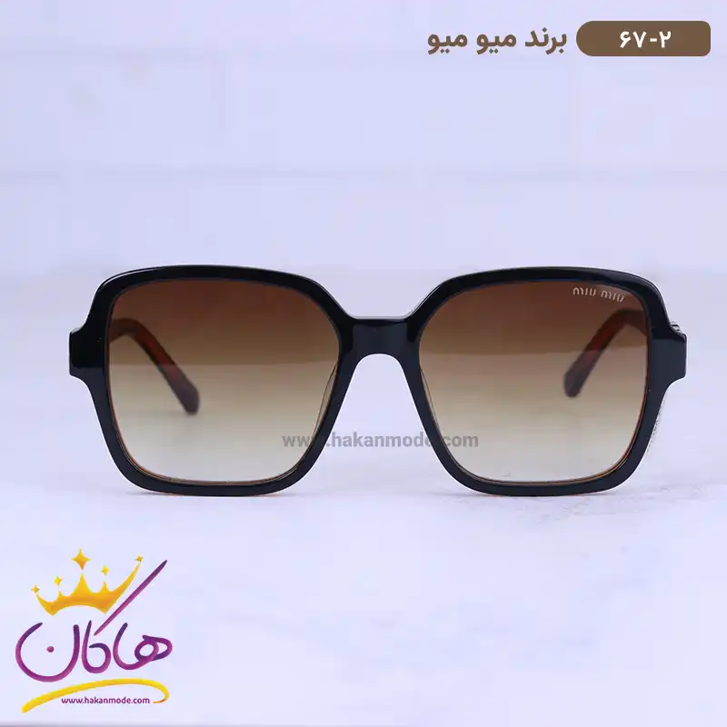 miu-miu-sunglasses-code-67.21.webp عینک آفتابی میومیو زنانه عینک مربعی مدل 67 - Image 1