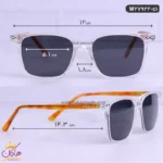 عینک آفتابی پلاریزه فریم شیشه ای موسکات 27922 - Image 2