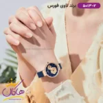 ساعت زنانه نیوی فورس فلزی سورمه ای بند حصیری 5013/2 - تصویر 2