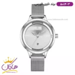 ساعت مچی زنانه نیوی فورس نقره ای بند حصیری 5014/3