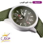 ساعت مچی مردانه نیوی فورس بند برزنت سبز 9101/4 - Image 2