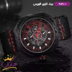 ساعت مردانه نیوی فورس بند چرم قاب مربع فول دیت 9141/1 - Image 2