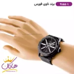 ساعت مردانه نیوی فورس بند فلزی مشکی حصیری 9155/1 - Image 2