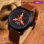 ساعت مردانه نیوی فورس بند چرم قهوه ای قاب مشکی 9156/2 - Image 3