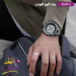 ساعت مچی مردانه نیوی فورس فلزی نقره ای فول دیت 9184/1 - Image 3