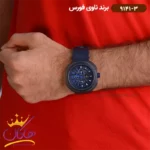 ساعت نیوی فورس مردانه اسپرت بند چرمی فول دیت کد 9141/3 - Image 4