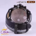 ساعت نیوی فورس مردانه بند چرمی مشکی فول دیت کد 9110/4 - Image 3