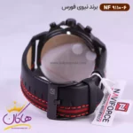 ساعت نیوی فورس مردانه بند چرمی مشکی قرمز کد 9110/6 - Image 4