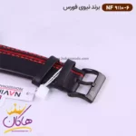ساعت نیوی فورس مردانه بند چرمی مشکی قرمز کد 9110/6 - Image 3