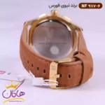 ساعت نیوی فورس مردانه بند چرمی صفحه طلایی کد 9117/6 - Image 3
