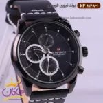 ساعت نیوی فورس مردانه بند چرمی مشکی فول تایم 9148/1 - Image 2