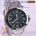 ساعت نیوی فورس مردانه فلزی نقره ای صفحه سبز 9215/2 - Image 2