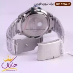 ساعت نیوی فورس مردانه فلزی نقره ای صفحه سبز 9215/2 - Image 3
