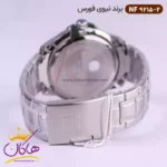 ساعت نیوی فورس مردانه فلزی نقره ای صفحه سبز 9215/2 - Image 4