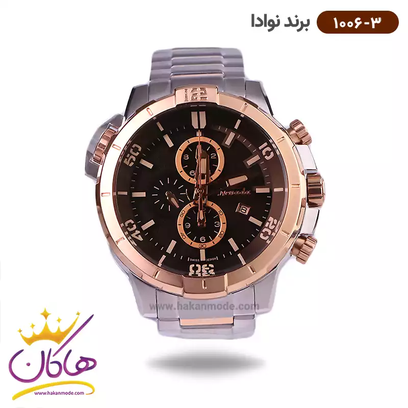 nevada-watch-code-1006.31.webp ساعت نوادا مردانه بند فلزی 1006/3 - Image 1