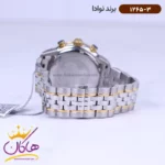 ساعت نوادا ست فلزی نقره ای طلایی کرنوگراف 1265 - Image 7