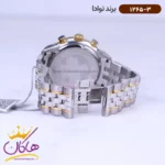 ساعت نوادا ست فلزی نقره ای طلایی کرنوگراف 1265 - Image 6