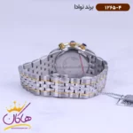ساعت نوادا ست فلزی نقره ای طلایی کرنوگراف 1265 - Image 4
