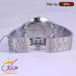 ساعت ست نوادا فلزی نقره ای طلایی کد 1390 - Image 4